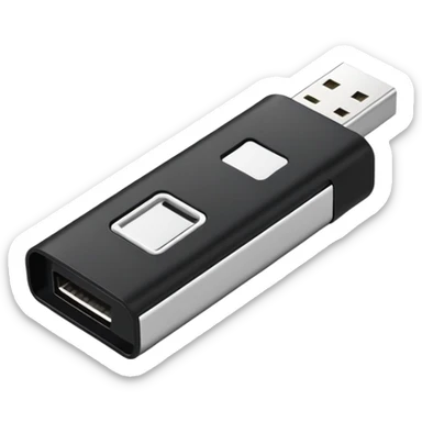 USB flash drive storage device with metal connector and plastic case sticker