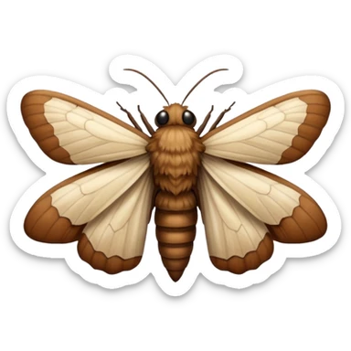 Shower moth sticker