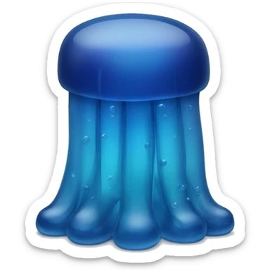 blue jelly tower sticker
