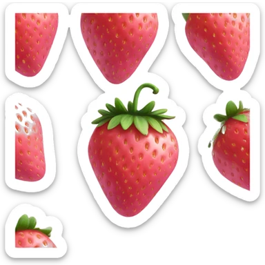 Baby Pink strawberry  sticker