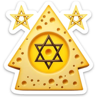 cheese witchcraft occult pentagram sticker