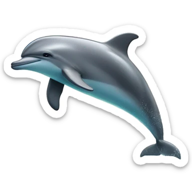 Dolphing jumping out of the ocean sticker
