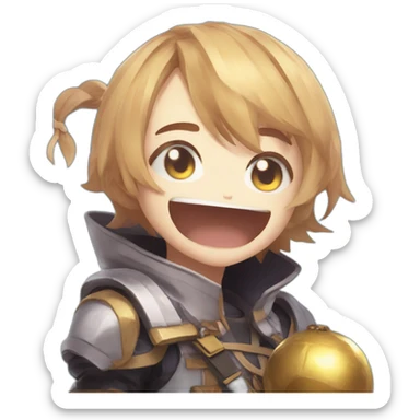 Klee in genshin impact who throw a bomb sticker