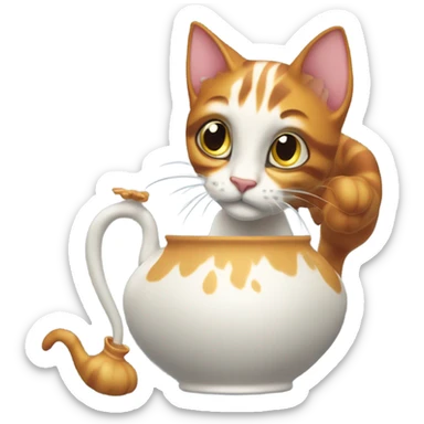 Ariel being a bad kitty sticker