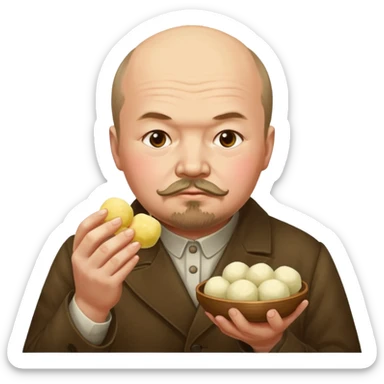 Lenin ăn mochi sticker