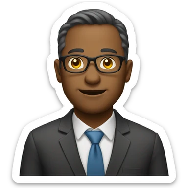 investor with spectacled sticker