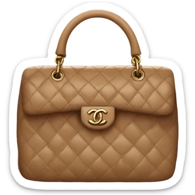 Chanel bag brown  sticker