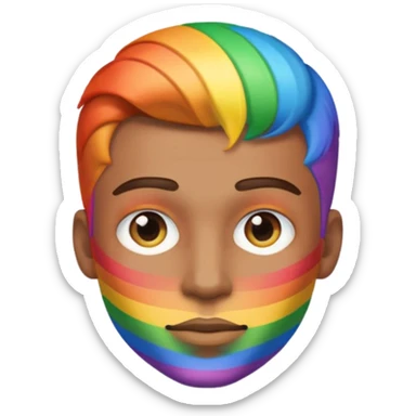  Man Gay rainbow skin  sticker