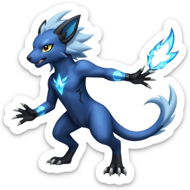 Luxray-Electrike-Manectric-Absol-fusion, full body sticker