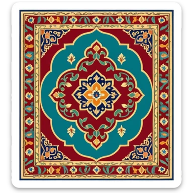 oriental carpet sticker