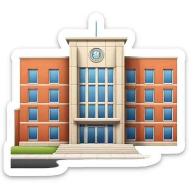 High school building  sticker