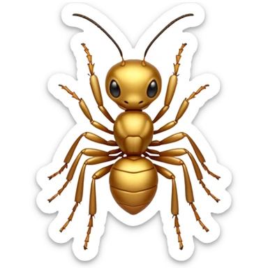 cute gold ants sticker