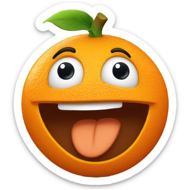 annoying orange  sticker