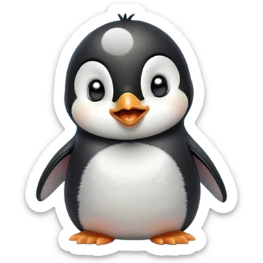 Cinematic Cute Yawning Baby Penguin Portrait Emoji, Head tilted slightly with a dramatic, wide-open yawn, showcasing soft, cuddly feathers and sleepy, half-closed eyes brimming with drowsy contentment, Simplified yet irresistibly adorable features, highly detailed, glowing with a soft, cozy polar glow, high shine, relaxed yet expressive, stylized with a dash of whimsical charm, soft glowing outline, capturing the essence of a drowsy yet affectionate arctic cherub that appears ready to stretch out for a nap! sticker