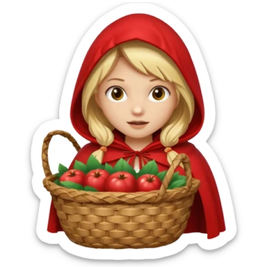 Little Red riding hood sticker