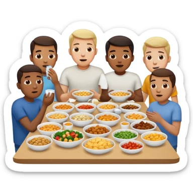 Hombres se les hace agua la boca sticker