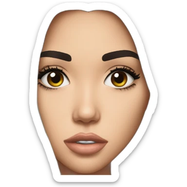 madison beer with intense gaze sticker