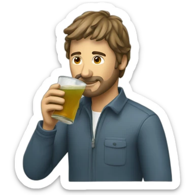 programmer drinking an argentinian yerba mate sticker