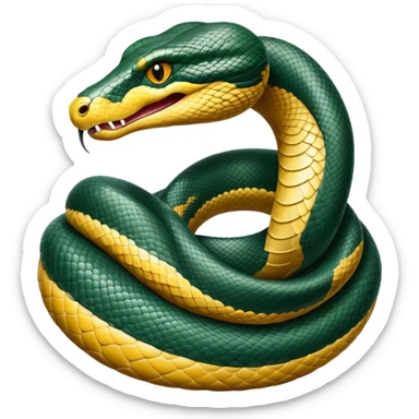 cinematic-noble-anaconda-portrait-emoji,-poised-and-imposing,-with-a-massive,-sinuous-build-draped-in-intricately-patterned-scales-and-piercing,-focused-eyes,-simplified-yet-sharp-and-sophisticated-features,-highly-detailed sticker