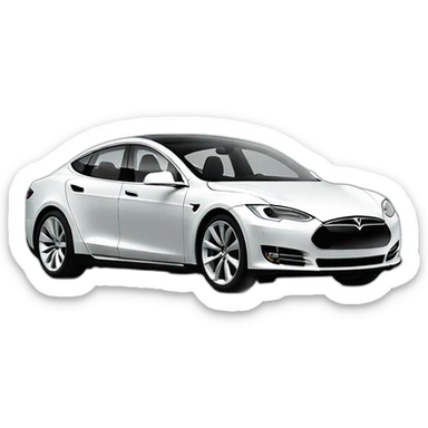 Tesla modèle s voiture sticker
