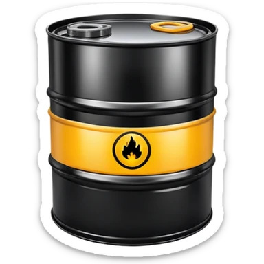 Engine oil oil barrel sticker
