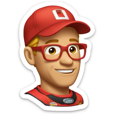 Flash McQueen affraid sticker