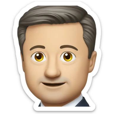President of Ukraine Zelensky sticker