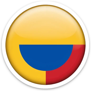 Bandera de colombia circular sticker