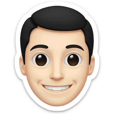 gil be white and be wering black sticker