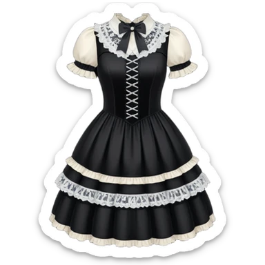 Gothic edgy dress Lolita apparel clothing  sticker