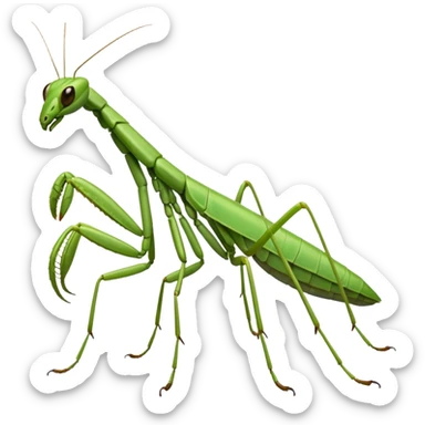 Praying mantis sticker