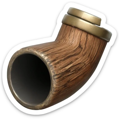 Pipe en bois sticker