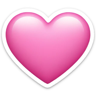 Pink heart sticker