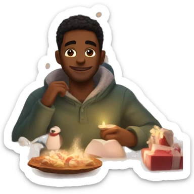 Cozy and aesthetic Christmas things sticker