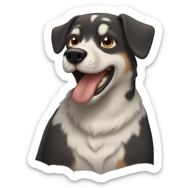 Perro fumando  sticker