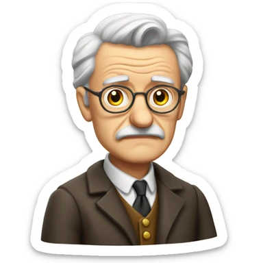 Old grumpy German teacher  sticker