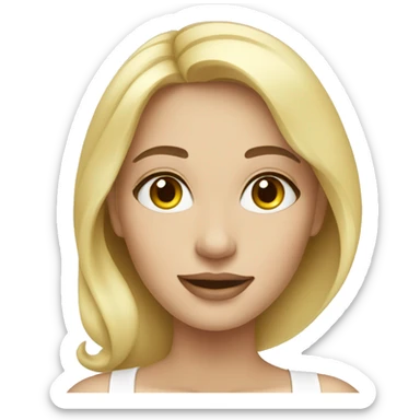 Blonde soins skincare sticker