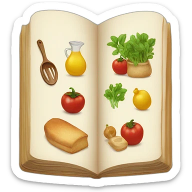 recipe book sticker