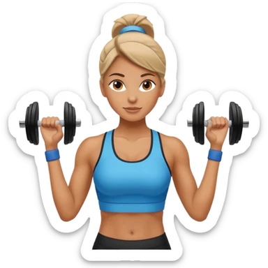 woman personal trainer sticker