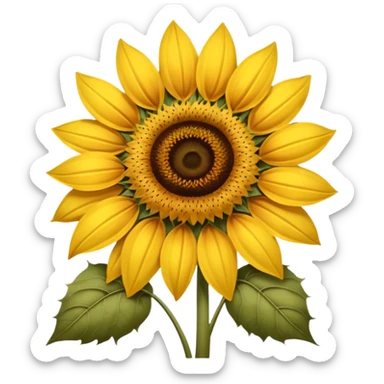 Vintage sunflower  sticker
