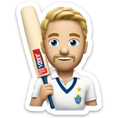 create a image of sports test cricket  sticker