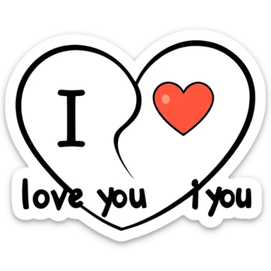 I love you  sticker