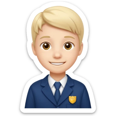 kid student School uniform sticker