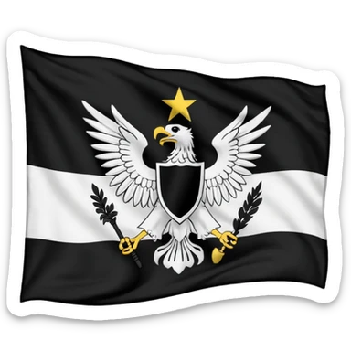 Prussia flag during Napoleonic war sticker