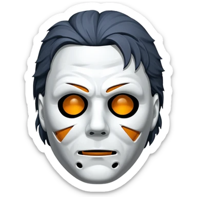 a máscara DO MICHAEL MYERS está muito feia, não está fiel ao personagem  sticker