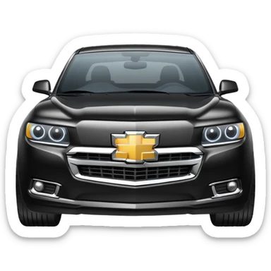 Chevrolet logo black instead of gold sticker