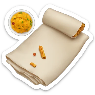 new year celebration with kathi roll  sticker