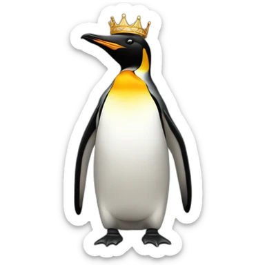 king-penguin sticker