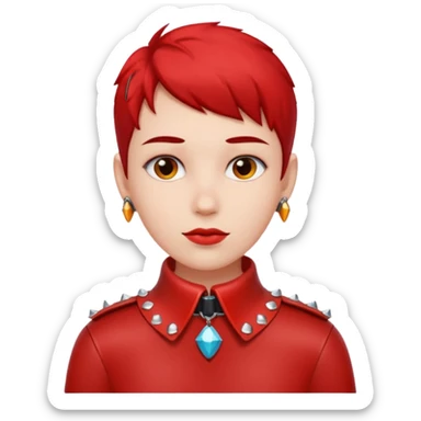 red collar bdsm sticker