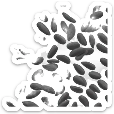 Black sesame seeds sticker